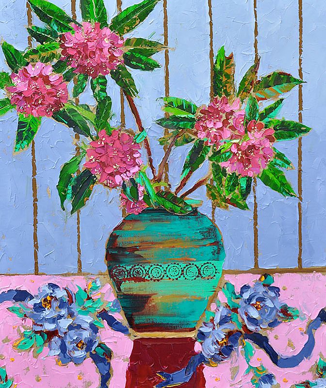 Lucy Doyle - Magenta Rhododendrums