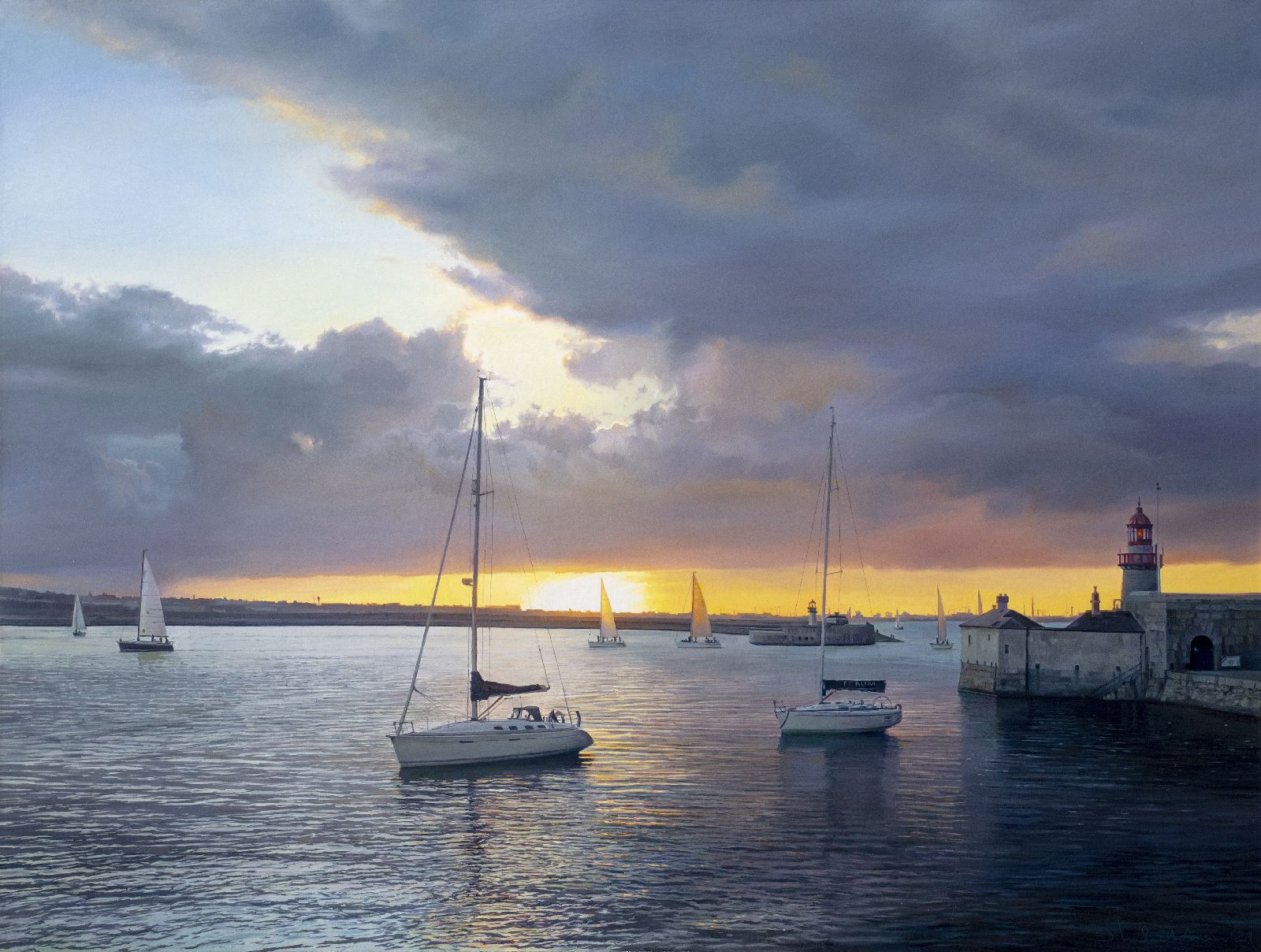 Dun Laoghaire Harbour by Sergey  Talichkin 