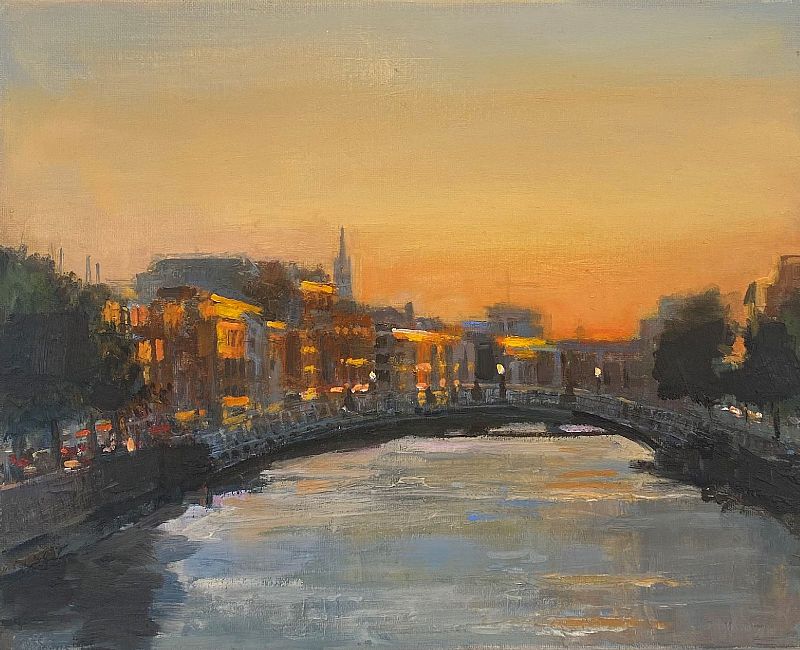 Anne Mc Nulty - Sunset on the Liffey