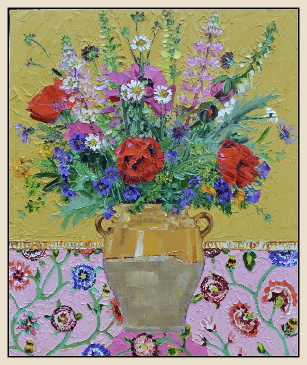  June Garden Flowers by Lucy Doyle