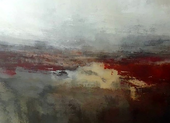 Ken Browne - Landscape with Red