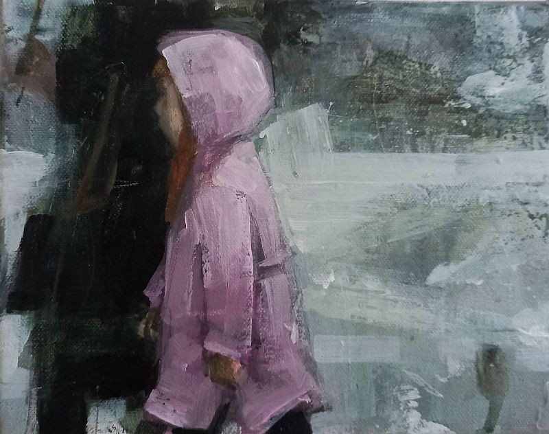 Cara Gordon - the pink raincoat