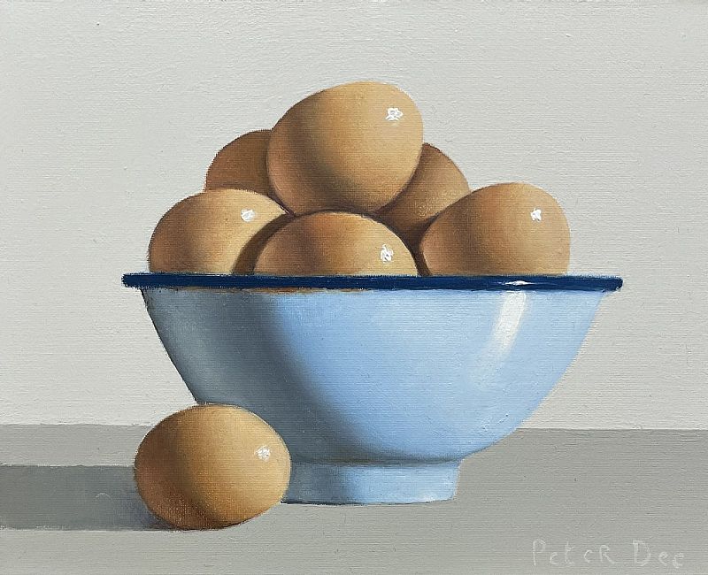 Peter Dee - Bowl of eggs **Special Christmas Show Price**