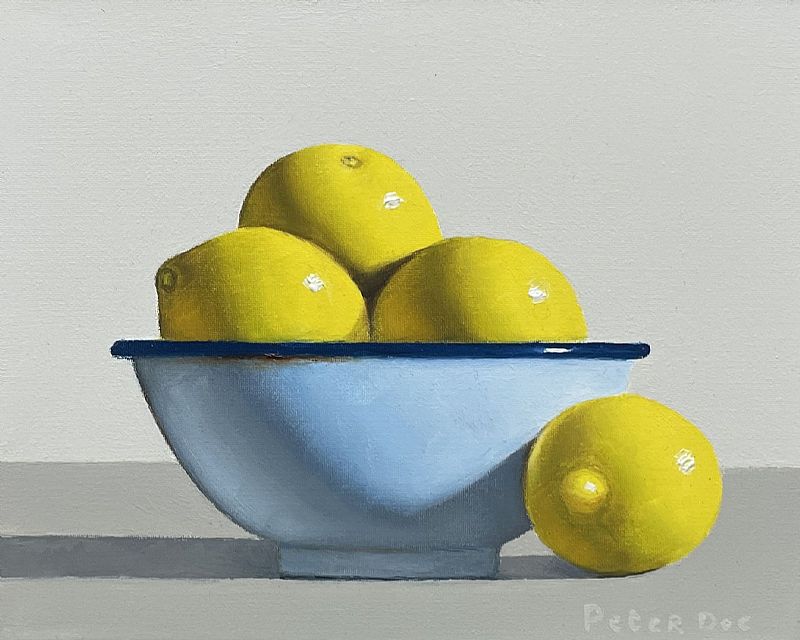 Peter Dee - Bowl of lemons **Special Christmas Show Price**