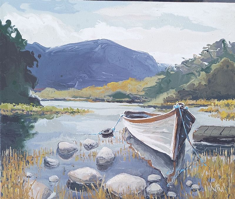 Nina Patterson -  Moored For The Afternoon, Killarney Co. Kerry 