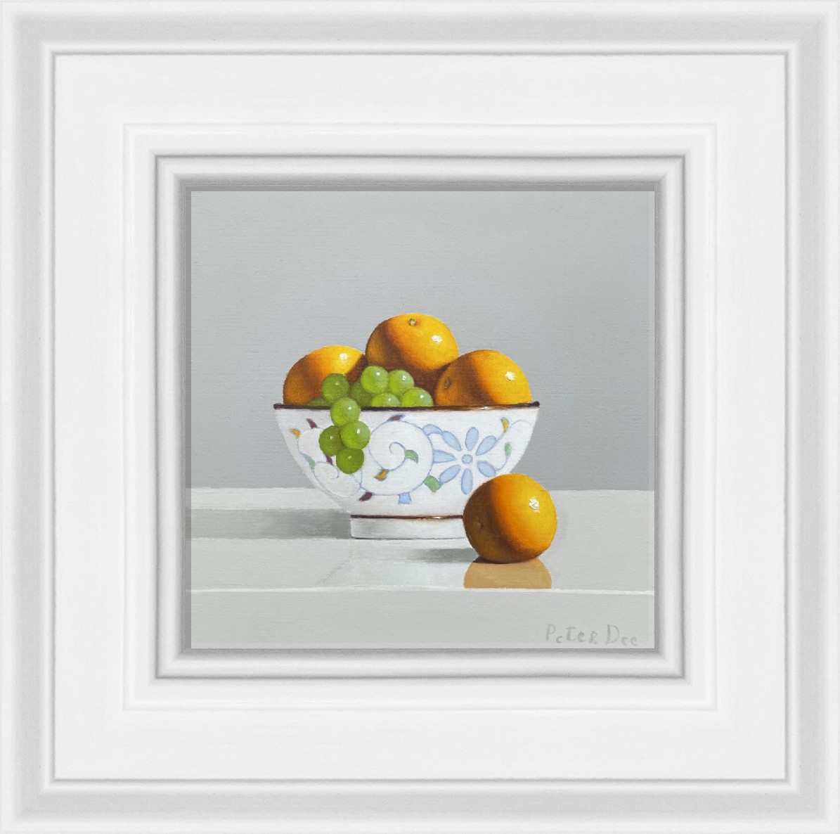 Bowl of Oranges and Grapes  by Peter Dee