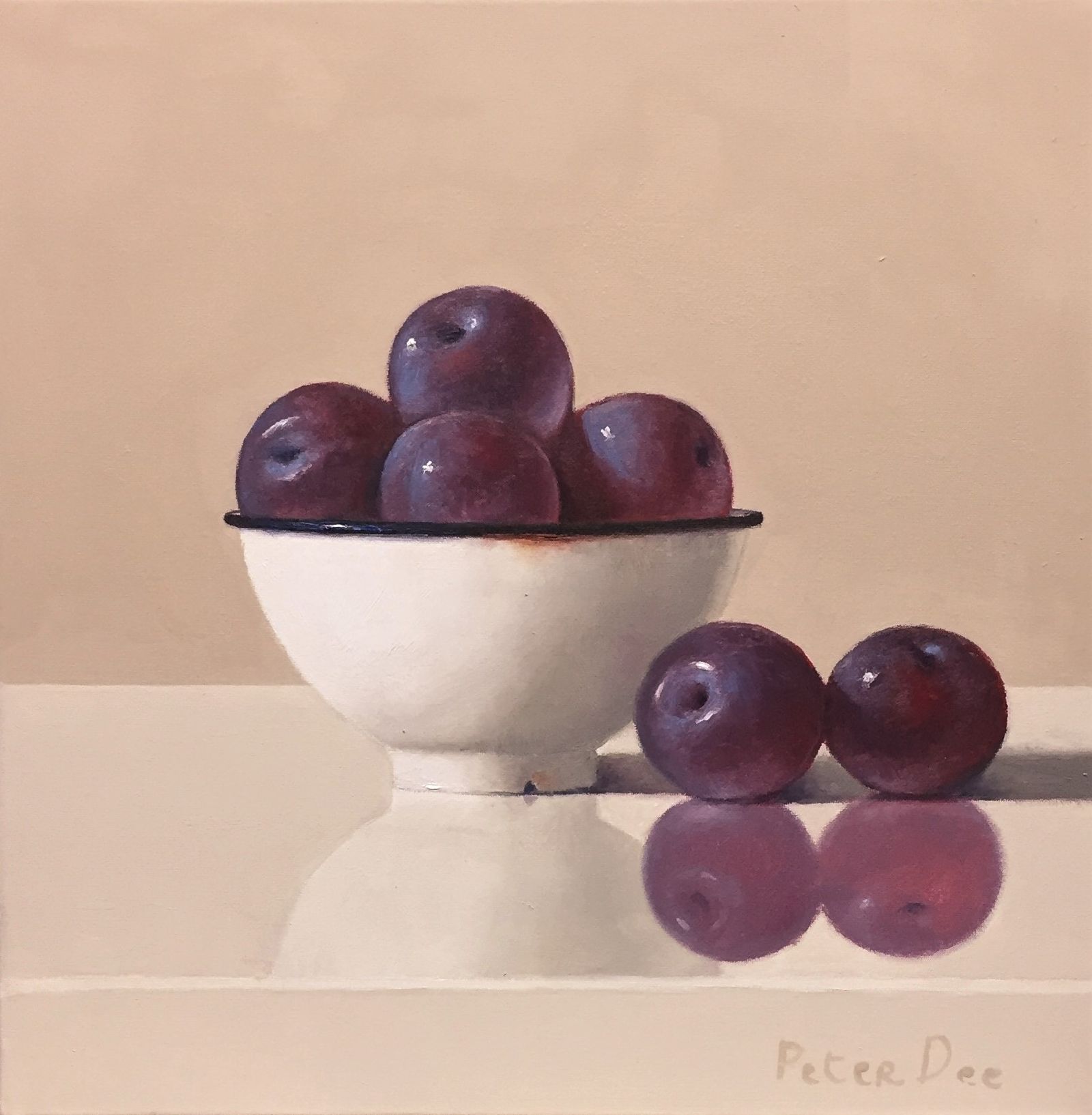 Bowl of Plums by Peter Dee