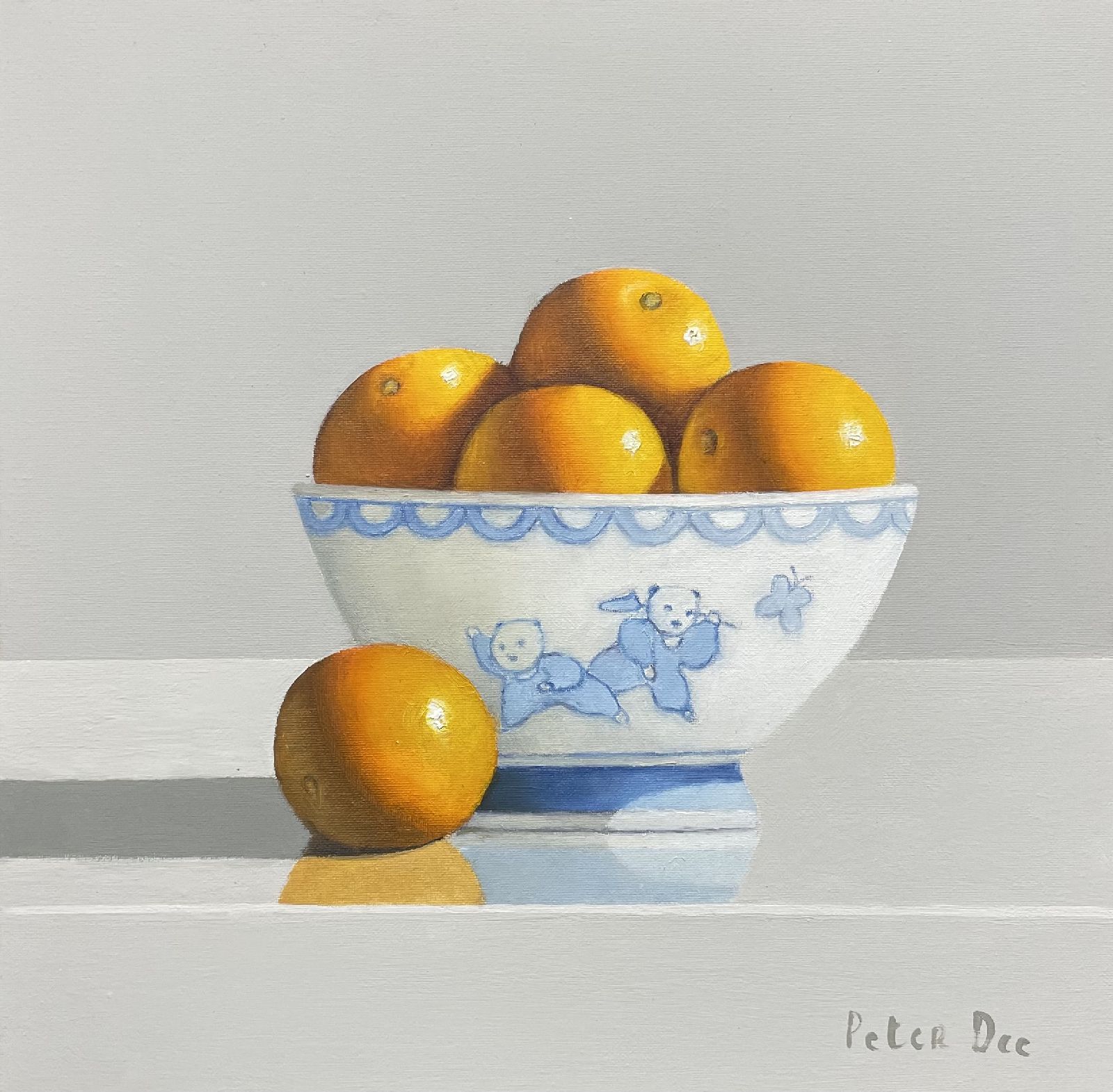 Oriental Bowl with Oranges by Peter Dee