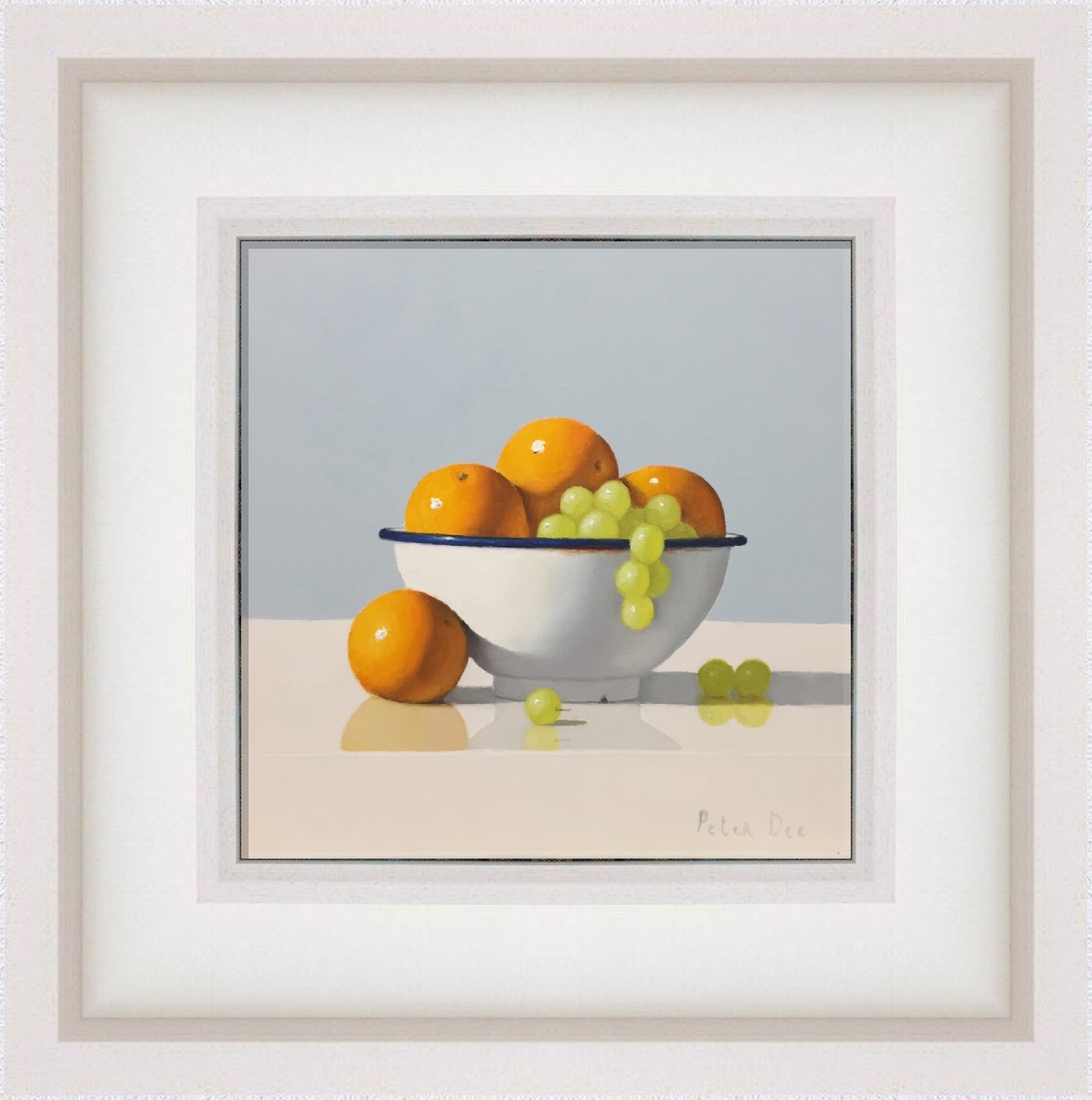 Oranges and Grapes Still Life by Peter Dee