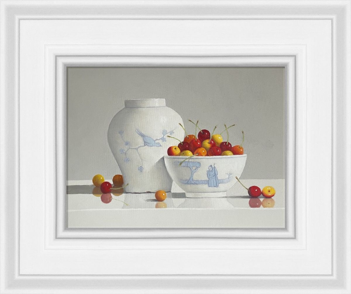 Still Life with Cherries by Peter Dee