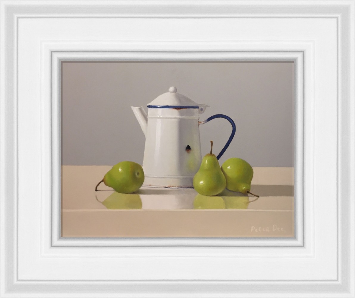 Vintage Enamelware with Pears by Peter Dee