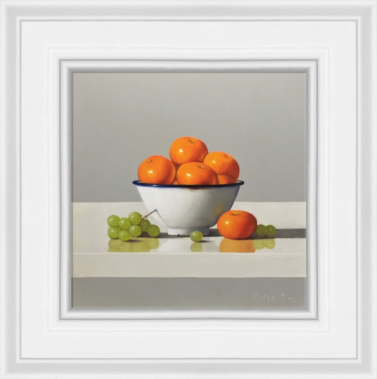 Bowl of Oranges with Grapes by Peter Dee
