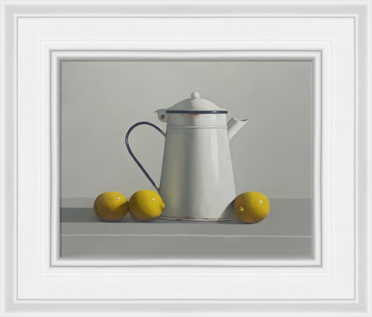  Vintage Coffee Pot with Lemons  by Peter Dee