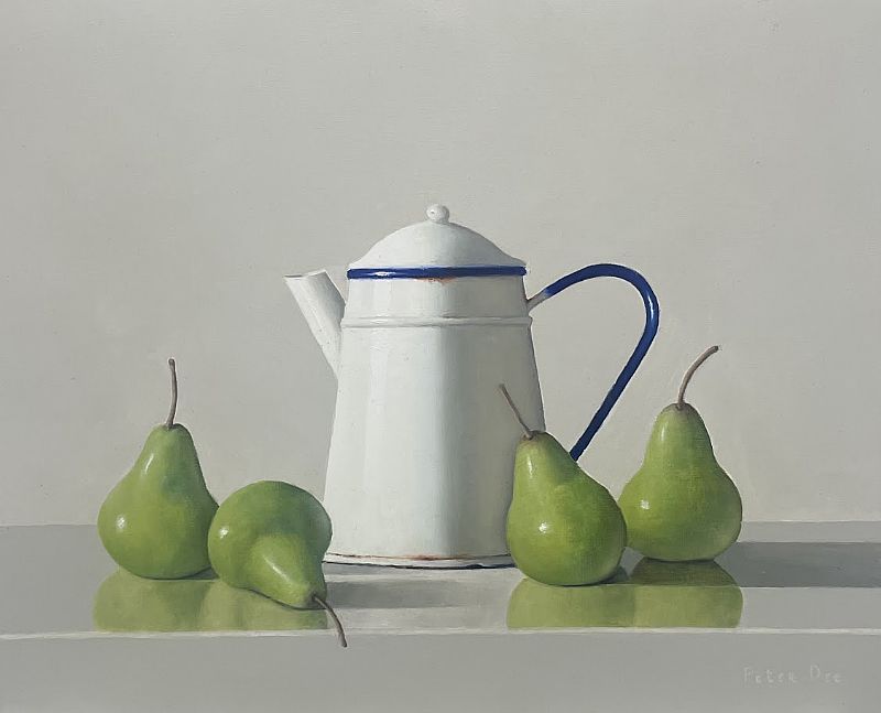 Peter Dee - Vintage Coffee Pot with Pears 