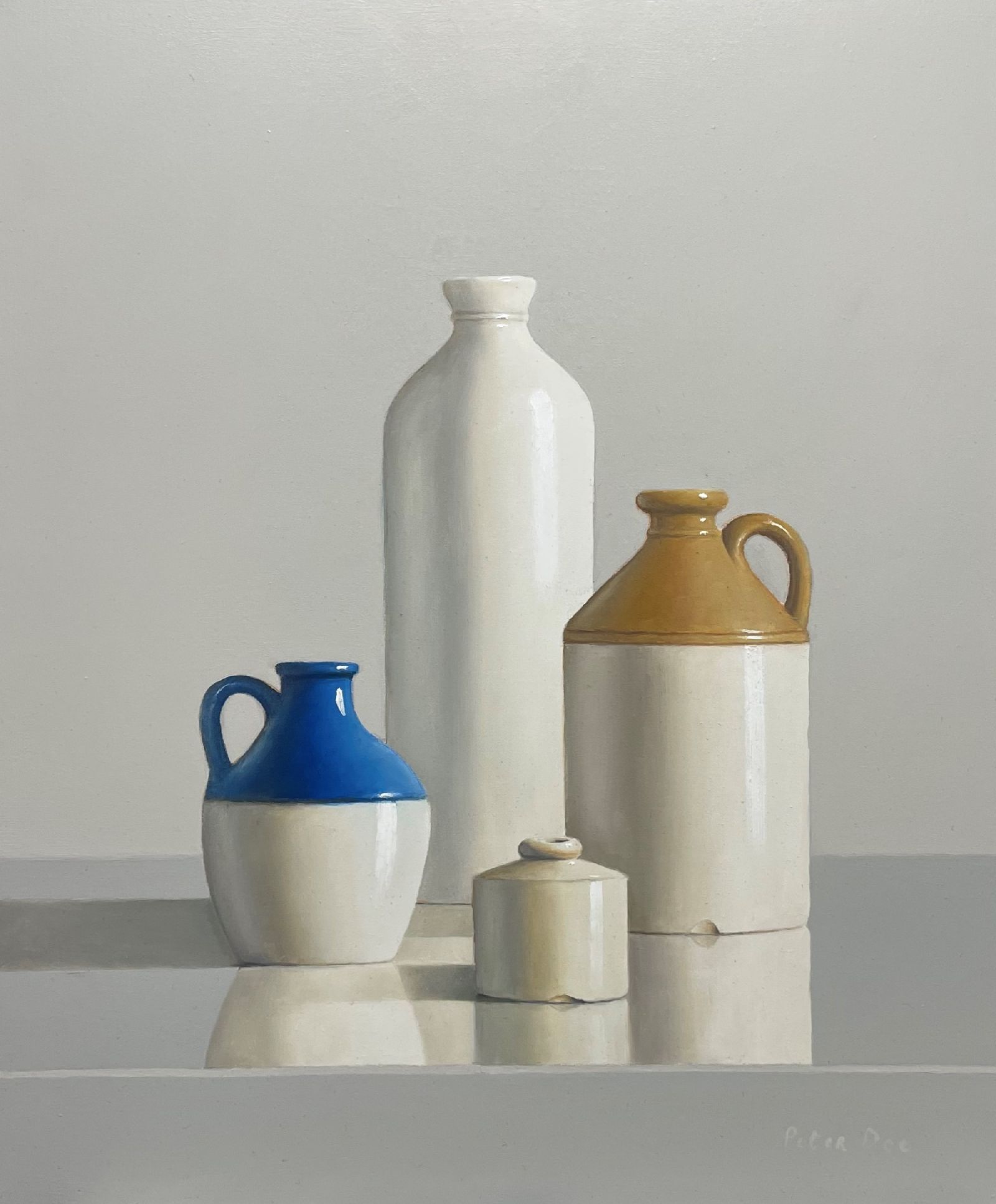 Vintage Stoneware Still Life by Peter Dee