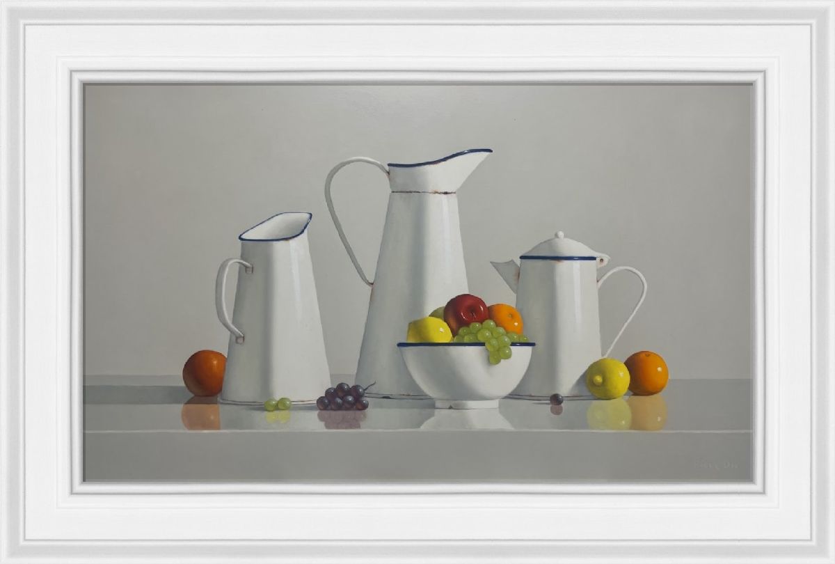 Vintage Enamelware with Mixed Fruit  by Peter Dee