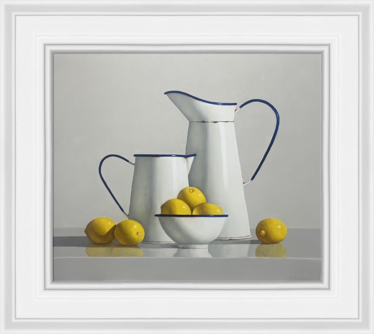  Vintage Enamelware with Lemons  by Peter Dee