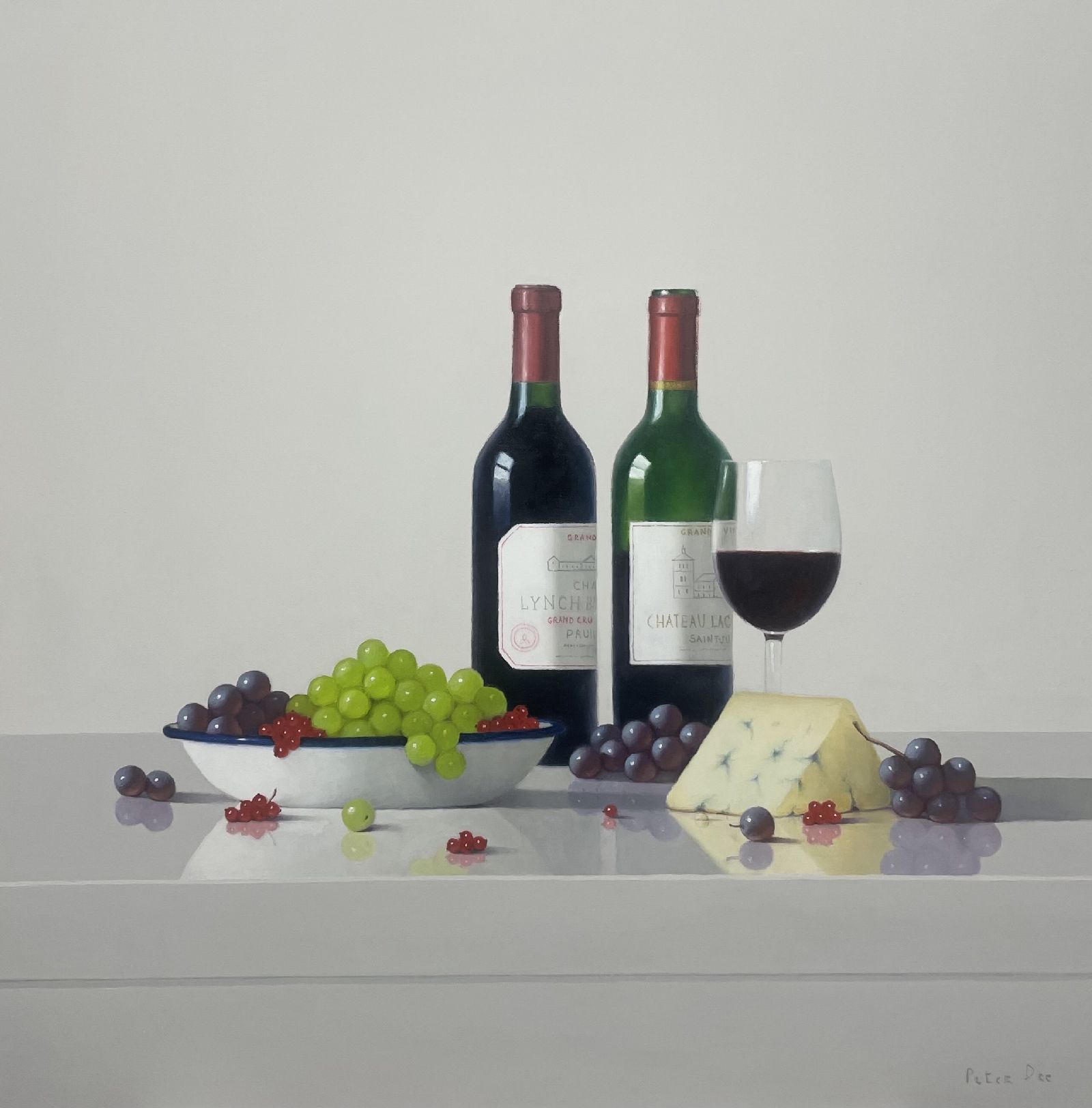 Wine with Grapes and Stilton by Peter Dee