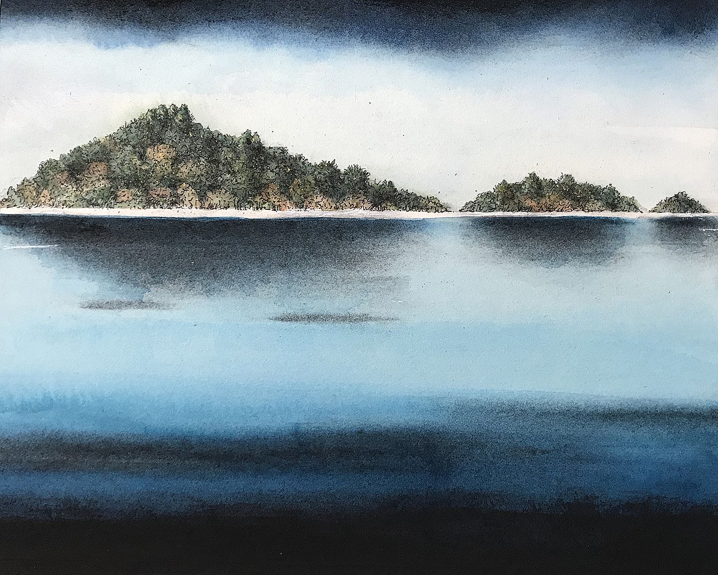 Across the lake III by Sorca O'Farrell