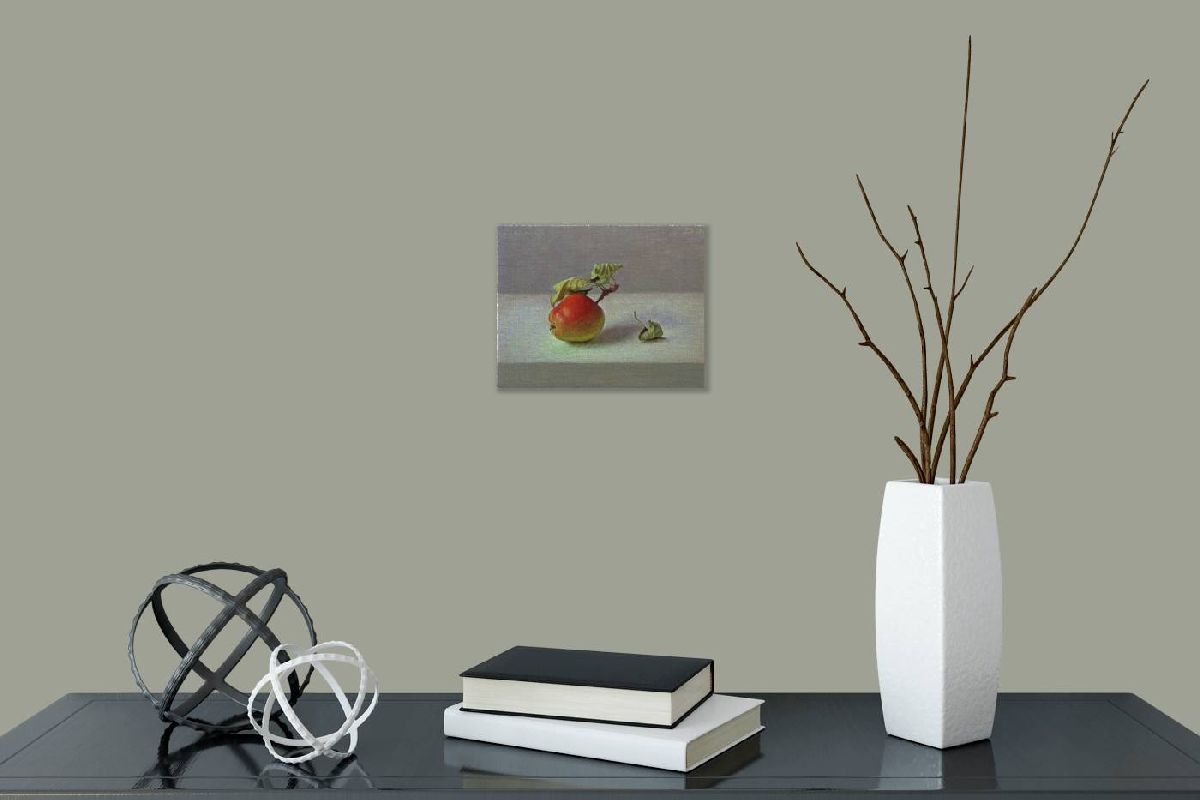 Apple With Leaf by Alex  Callaway