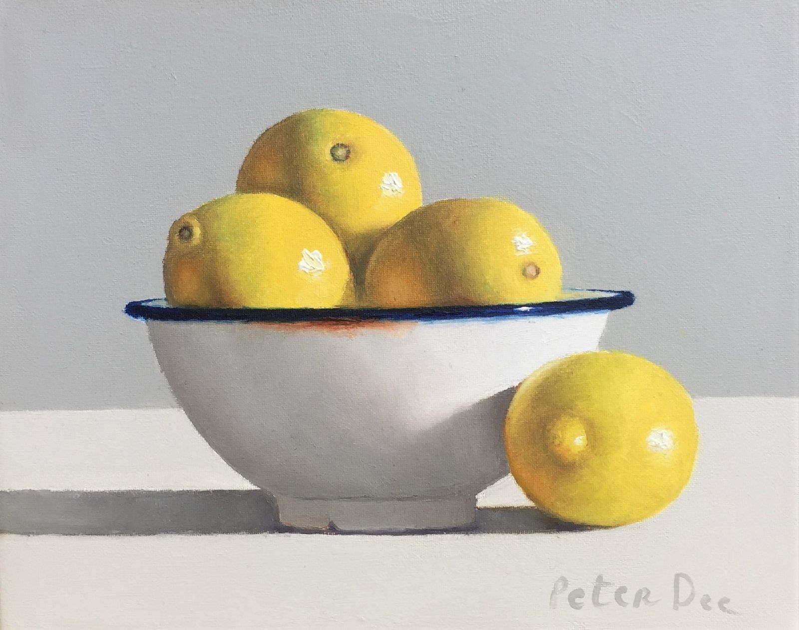 Bowl Lemons Still Life by Peter Dee
