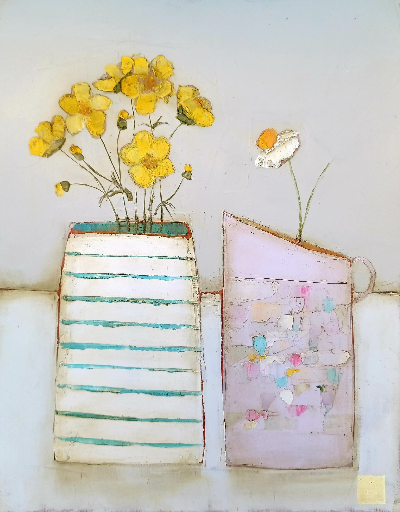 Eithne  Roberts - Buttercups and daisy days