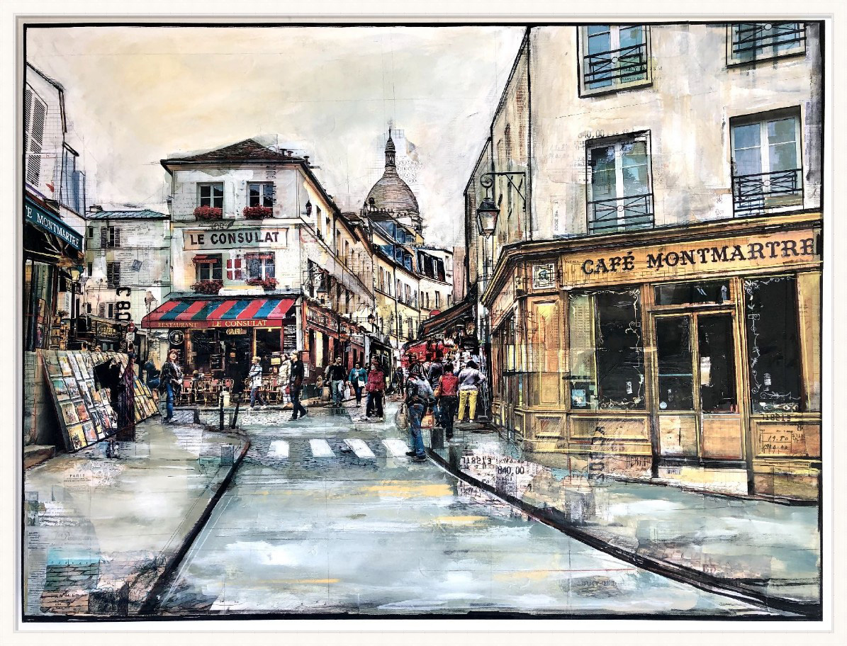 Cafe Montmartre, Paris by Anna  Allworthy