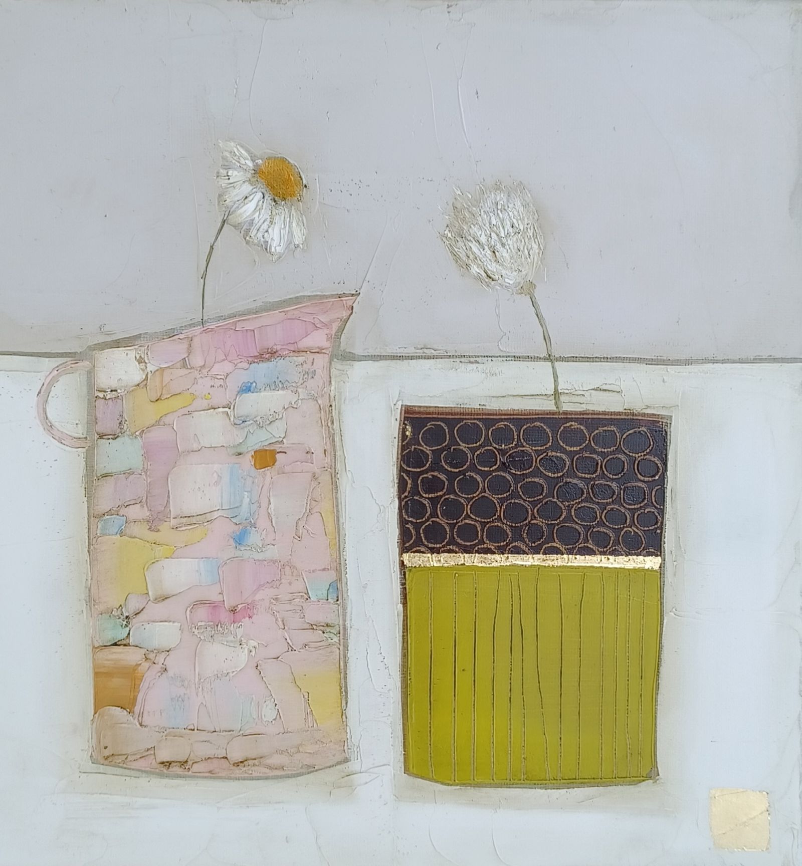 Eithne  Roberts - Daisy and bog cotton 