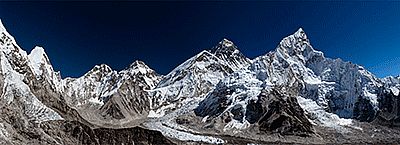 Everest panorama by  Unknown