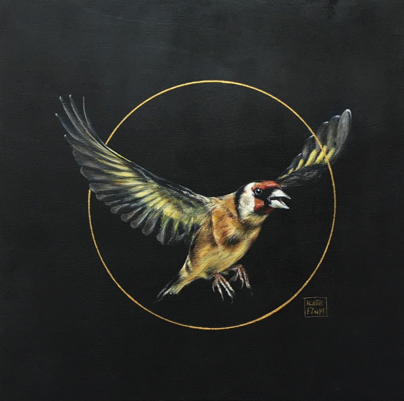 Feathered jewels Goldfinch  by Kate Plum