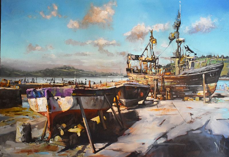 Dave West - Fishing Boats at Passage East