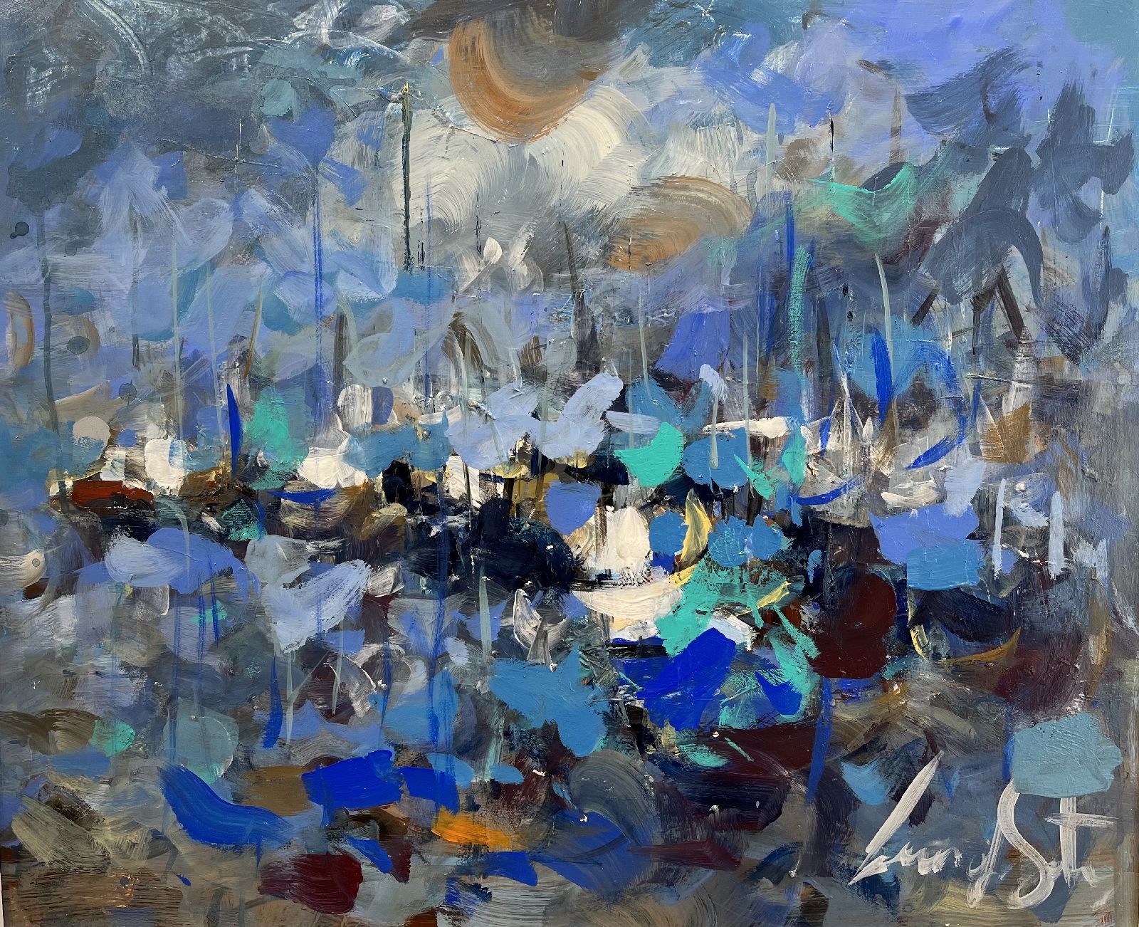 Blue Harbour III by Leonard Sexton