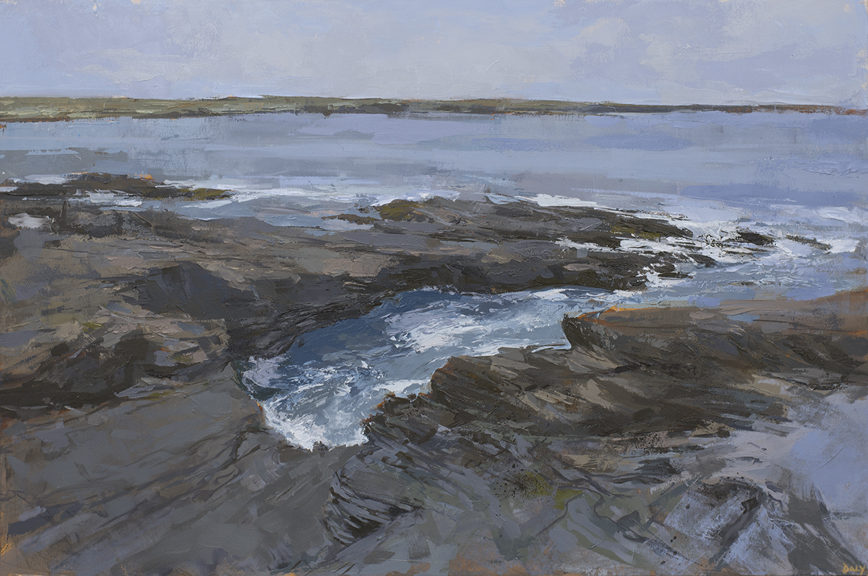 Jutting shore, Cream Point by Ivan  Daly