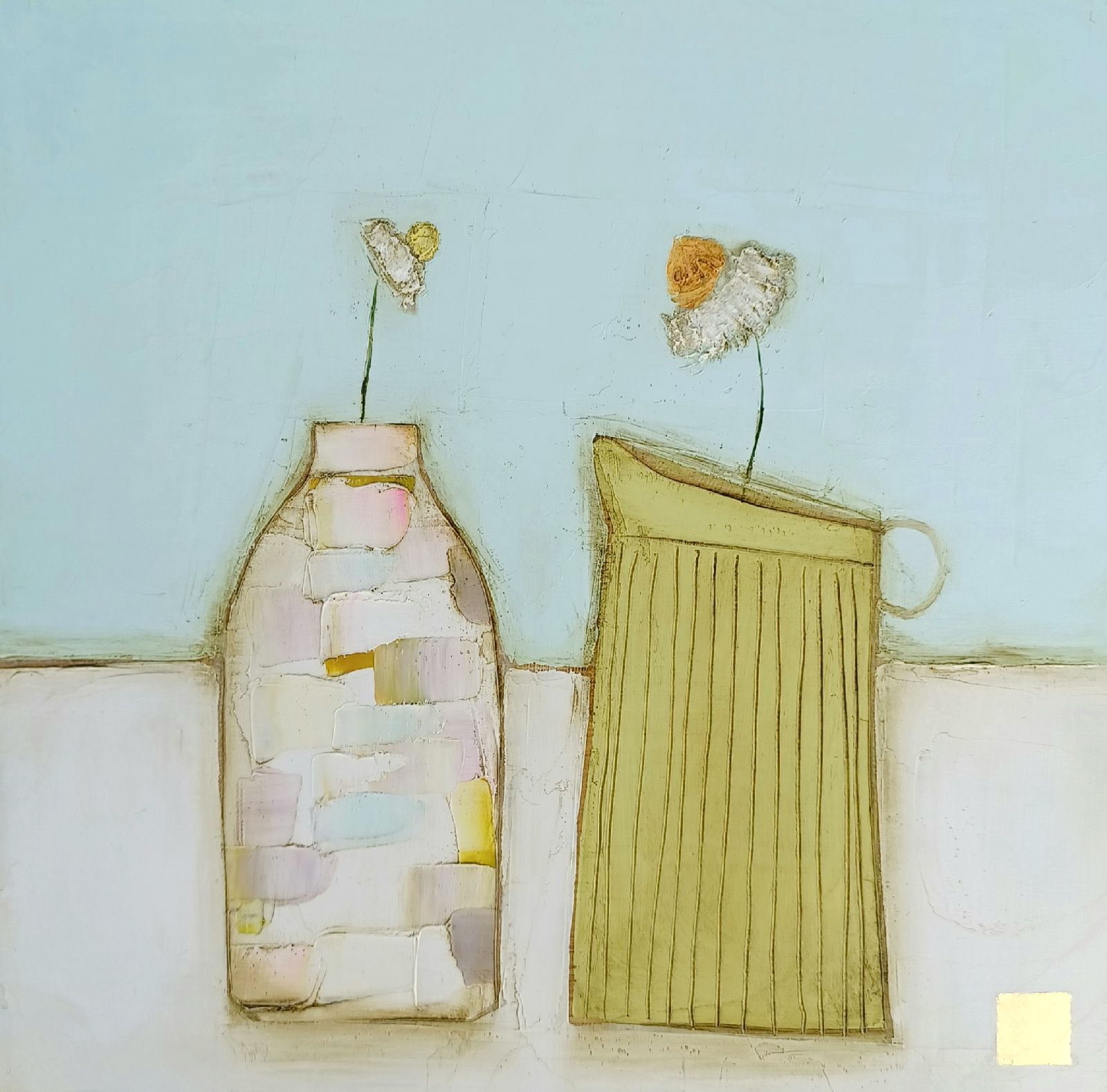 Eithne  Roberts - Little daisy bottle and jug (1)