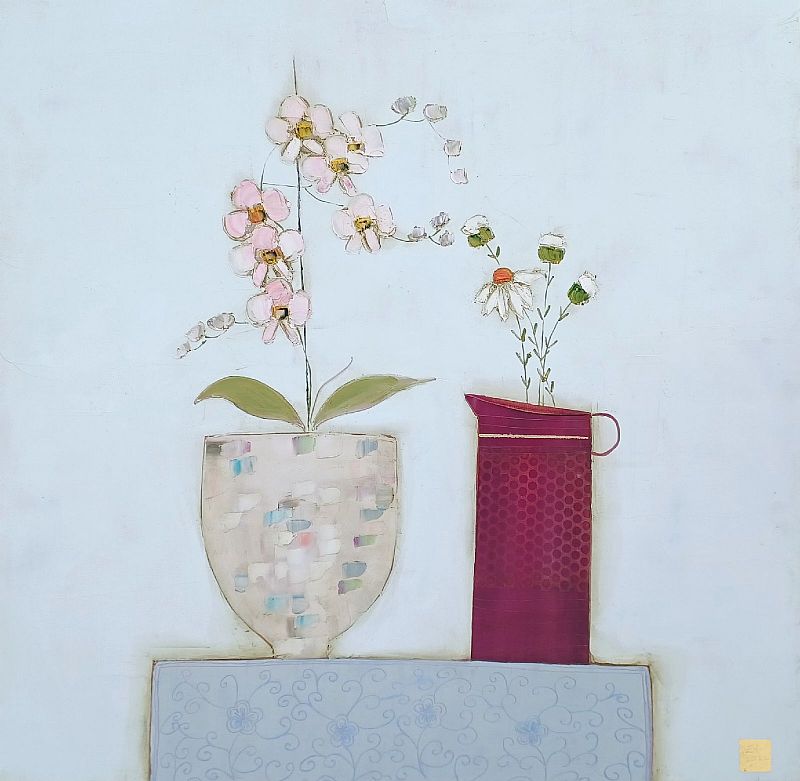 Eithne  Roberts - Orchid and daisy dresser