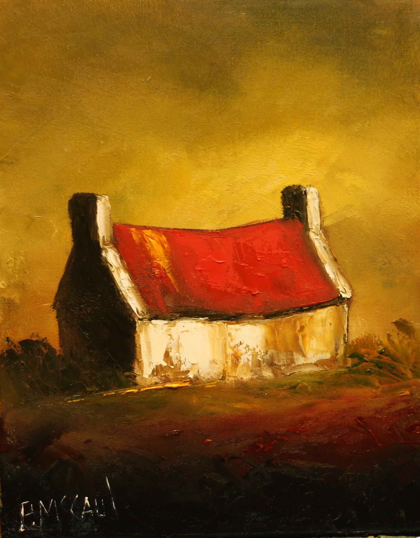 Padraig McCaul - Red in green **Special Christmas Show Price**