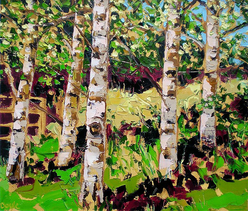 Rococo Birch Trees by Lucy Doyle