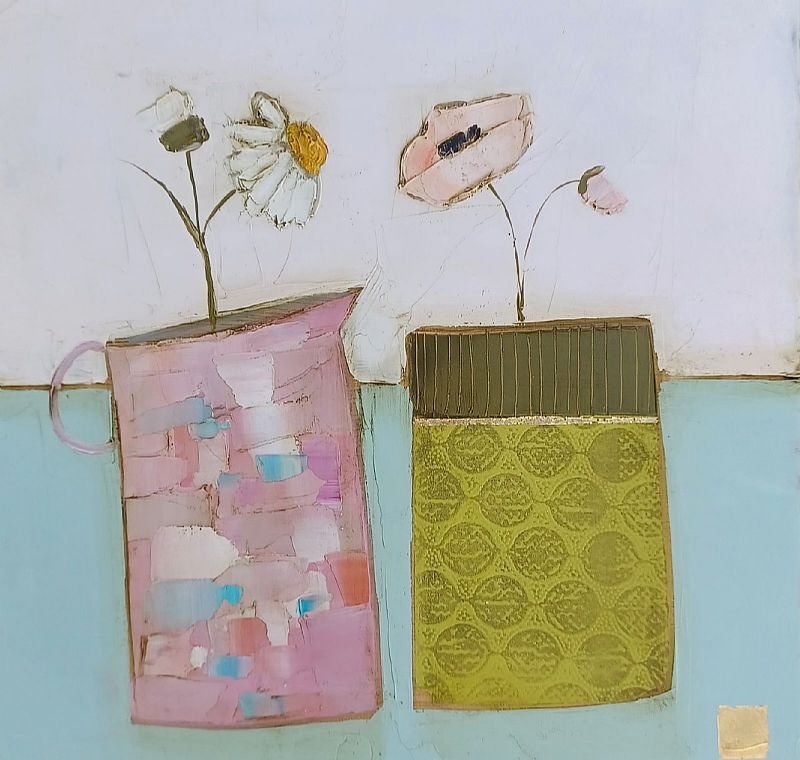 Eithne  Roberts - Small pink and green 
