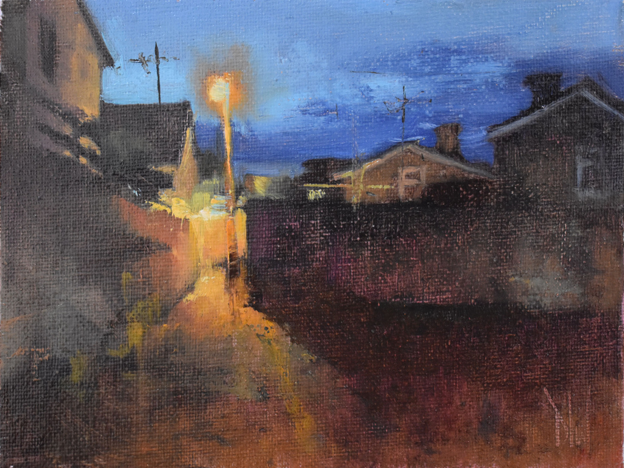 Street corner nocturne (II) by Dave West