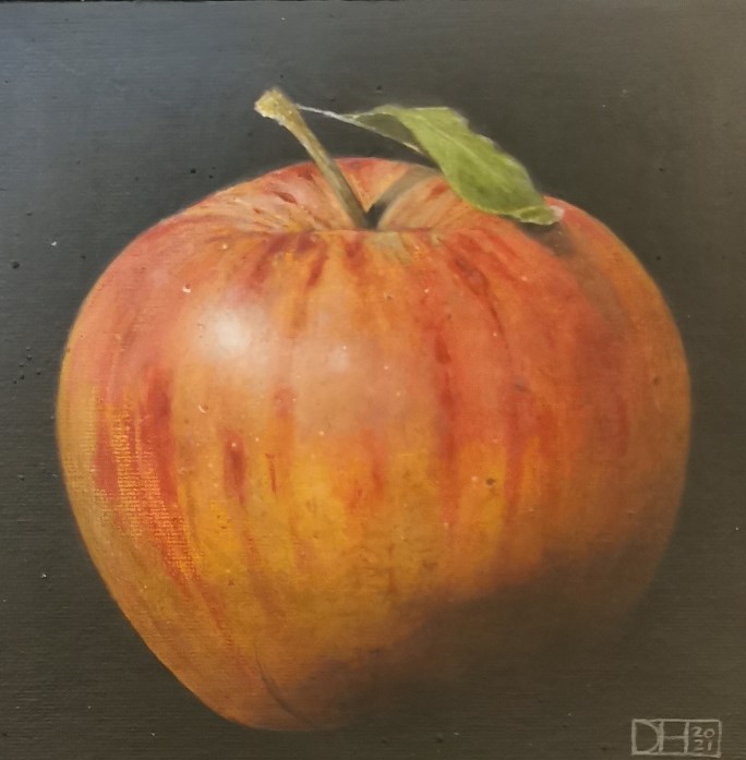 Stripy Red Apple by Dani Humberstone