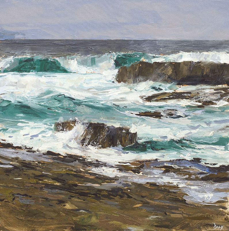 Ivan  Daly - Teal wave, Ross Bay