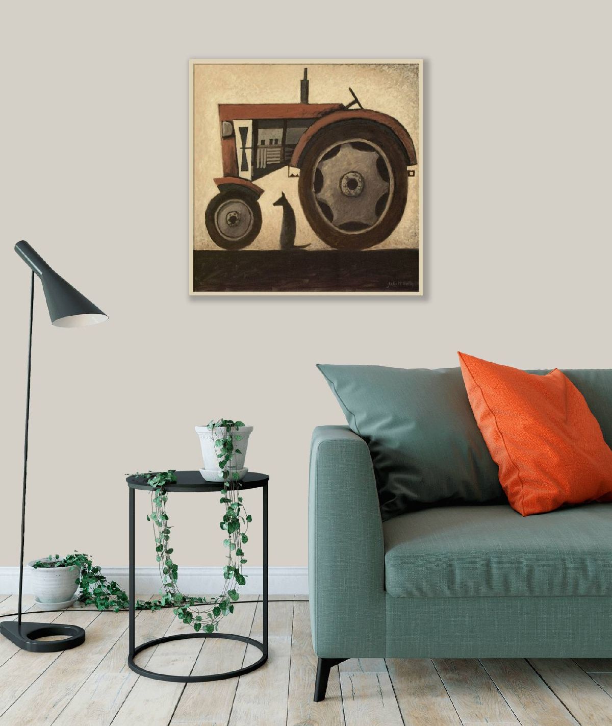 Tractor with dog 5 by John  McNulty 