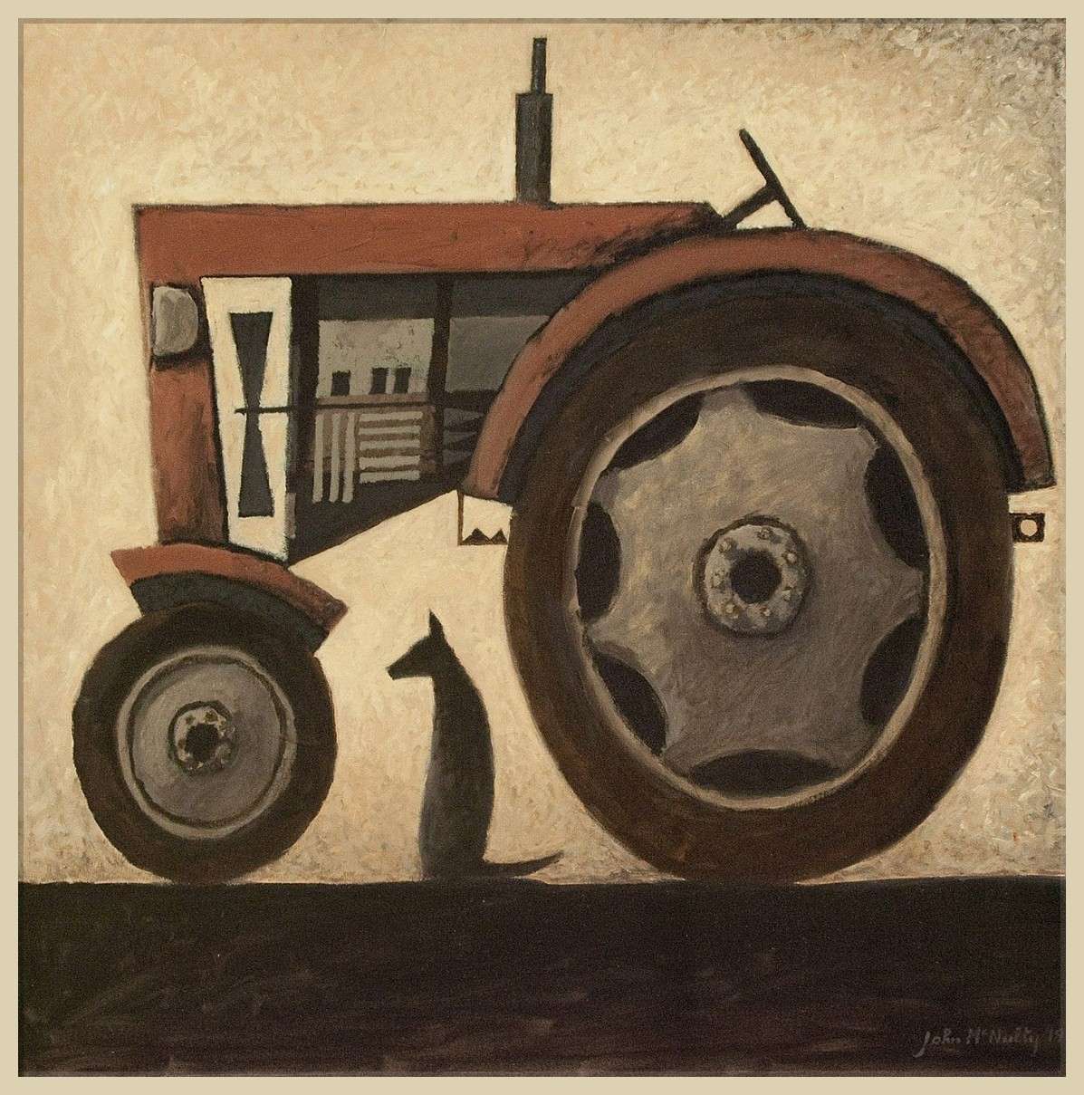 Tractor with dog 5 by John  McNulty 