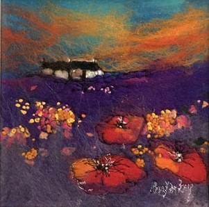 Moy  Mackay - Poppies and Purple